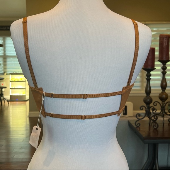 NWT We Are HAH X Free People Wired Bra 30-38A 30A 32A 34A 36A 38A Brown Sugar - Picture 6 of 13